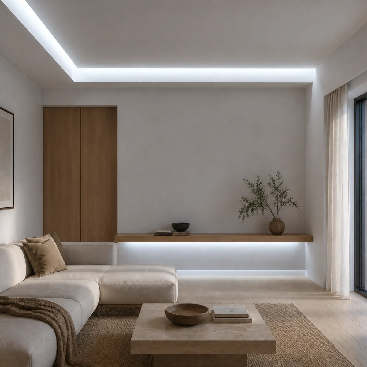 Daylight 5000K COB LED Strip 24V 10mm 480LEDs/m IP20 20m Run — product view 5