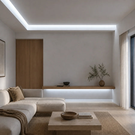 Daylight 5000K COB LED Strip 24V 10mm 480LEDs/m IP20 20m Run — product view 5