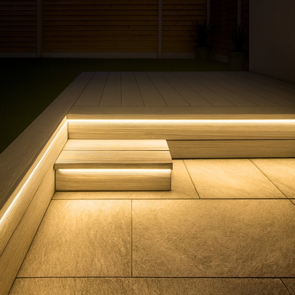 Decking LED Light Warm White Neon Flex 3000K 24V 6x12mm IP67 Waterproof - House of LEDS