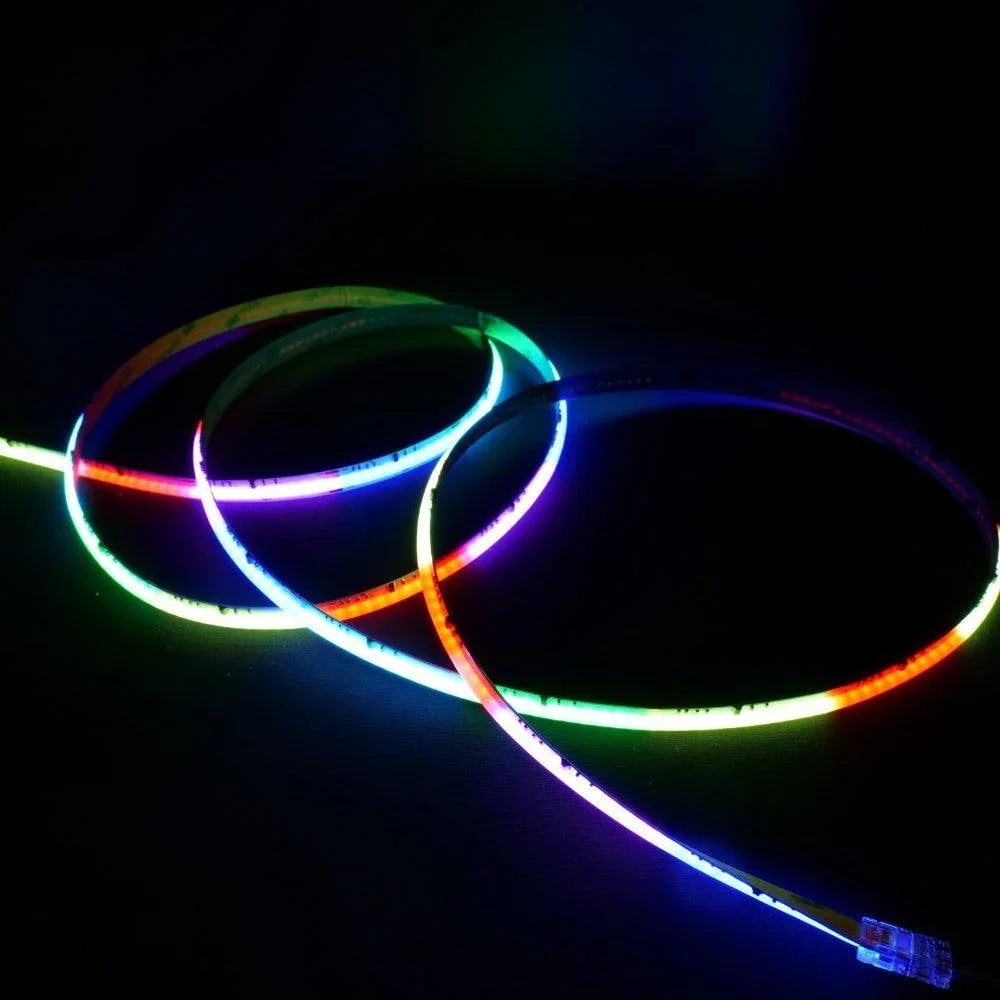 Digital Pixel RGB COB Strip 24V IP20 720 LEDs/m WS2811 10mm wide — view 4 — House of LEDs UK