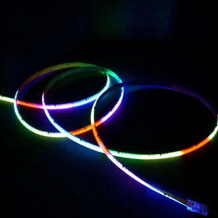 Digital Pixel RGB COB Strip 24V IP20 720 LEDs/m WS2811 10mm wide — view 4 — House of LEDs UK