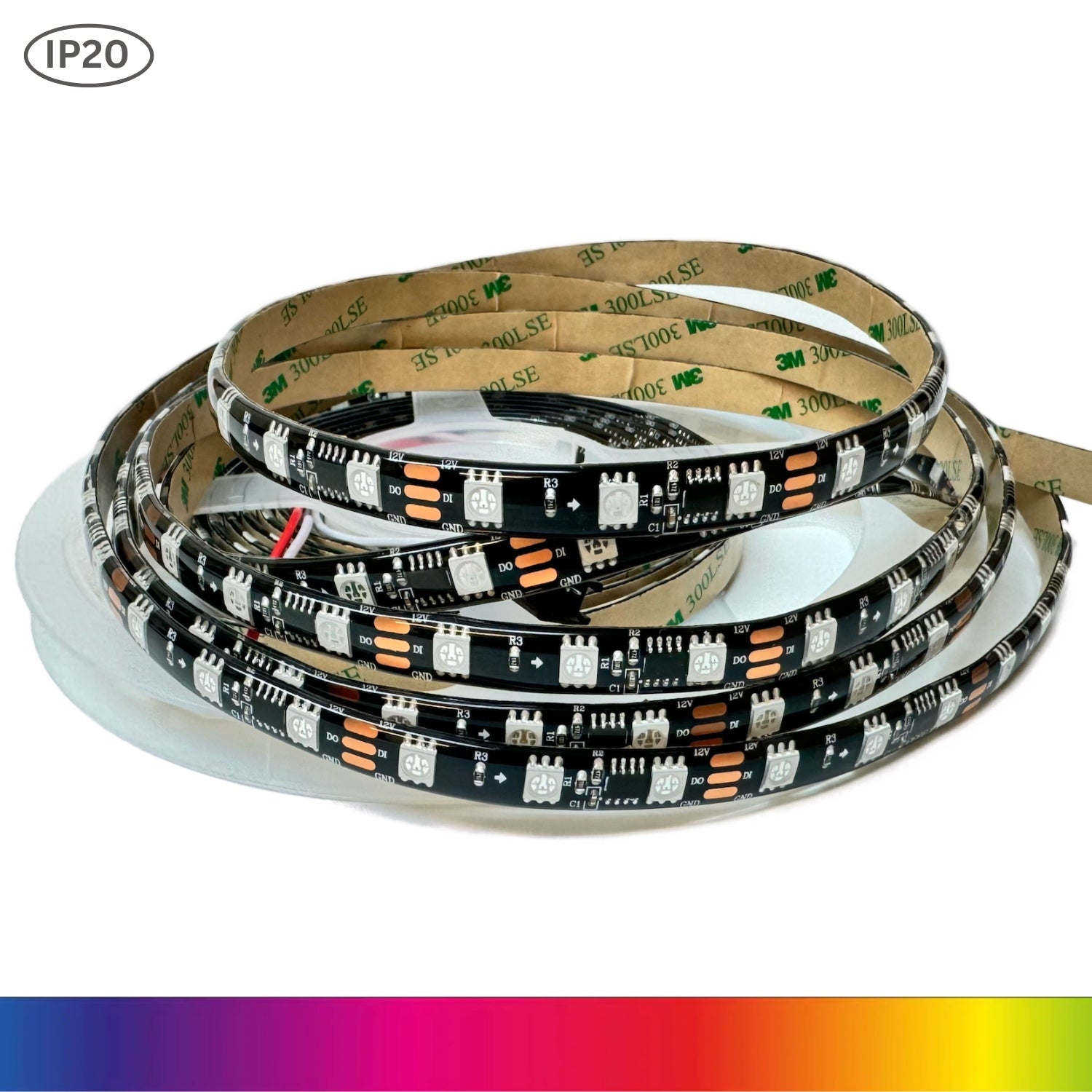 Digital Pixel RGB LED Strip 12V WS2811 Addressable 5050 60LED/m IP20 5 Metre - House of LEDS