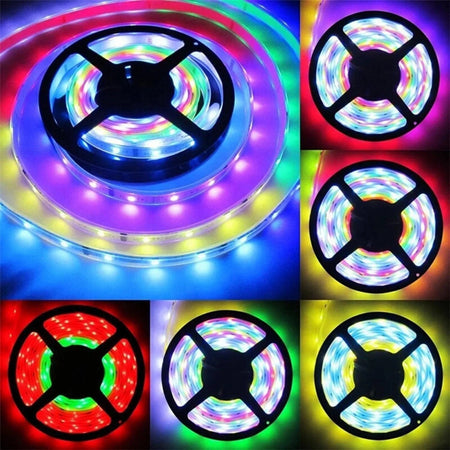 Digital Pixel RGB Strip 12V WS2811 Addressable 5050 60LED/m IP20 5 Metre — view 6 — House of LEDs UK