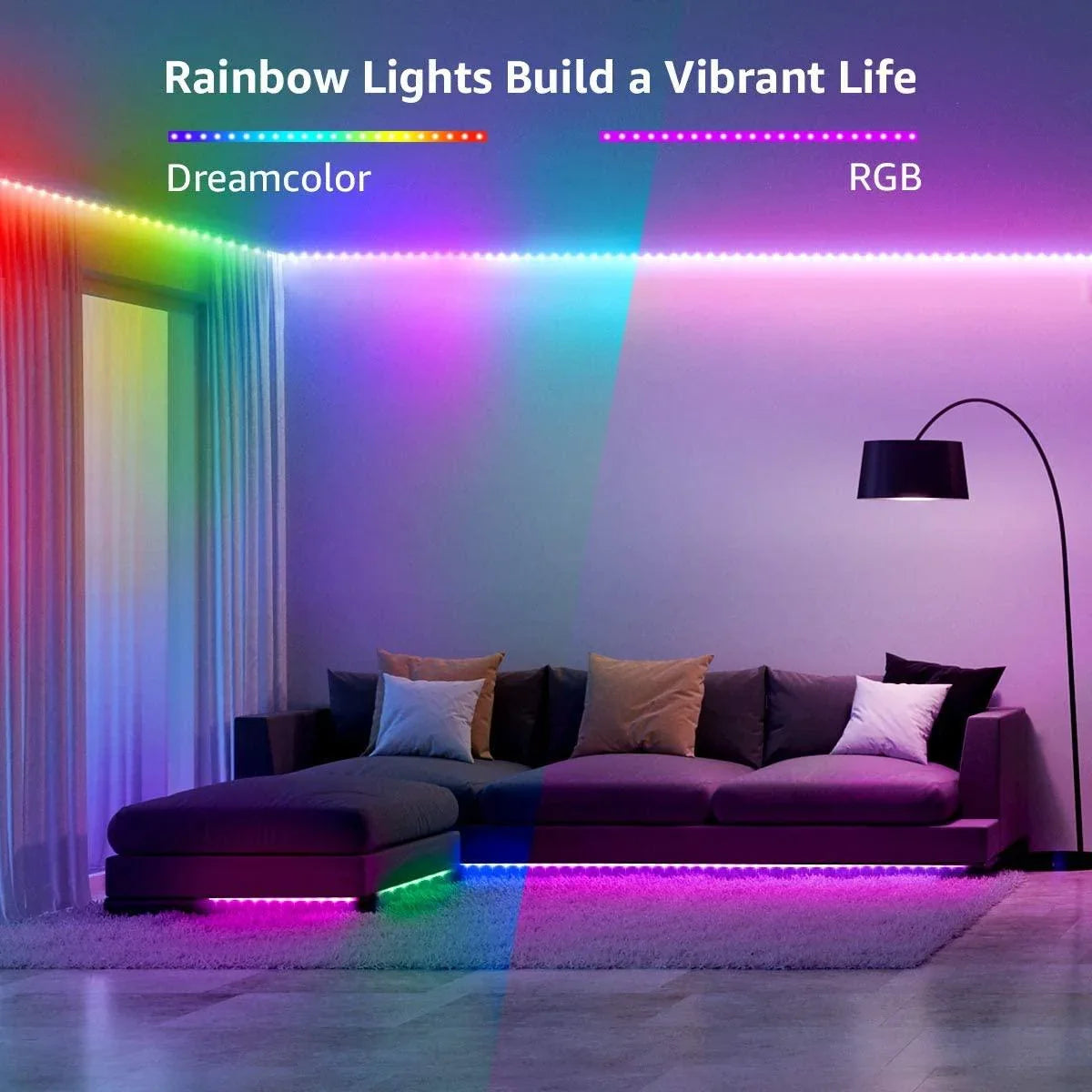 Digital Pixel RGB Strip 12V WS2811 Addressable 5050 60LED/m IP20 5 Metre — view 7 — House of LEDs UK