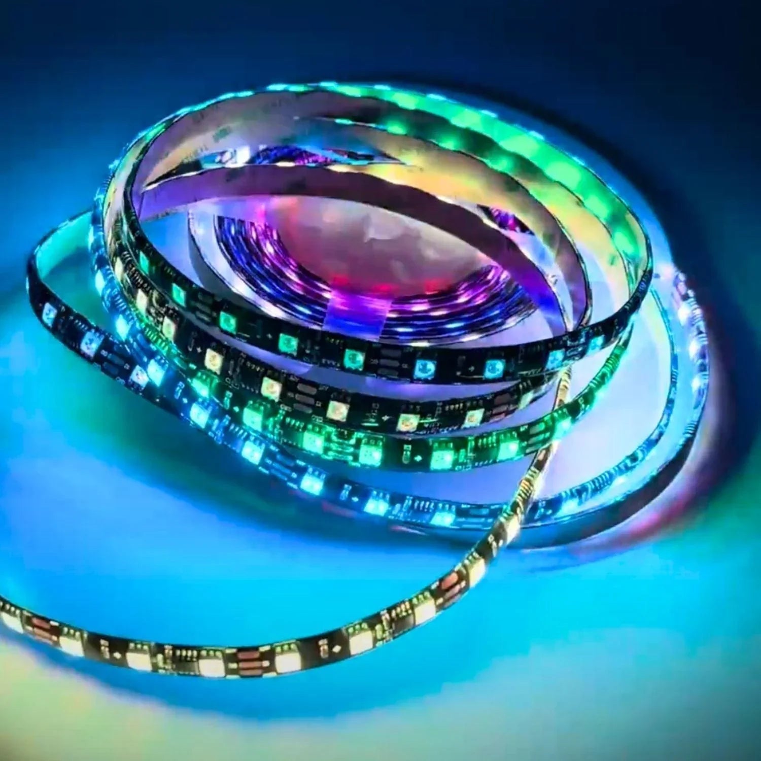 Digital Pixel RGB Strip 12V WS2811 Addressable 5050 60LED/m IP20 5 Metre — view 12 — House of LEDs UK
