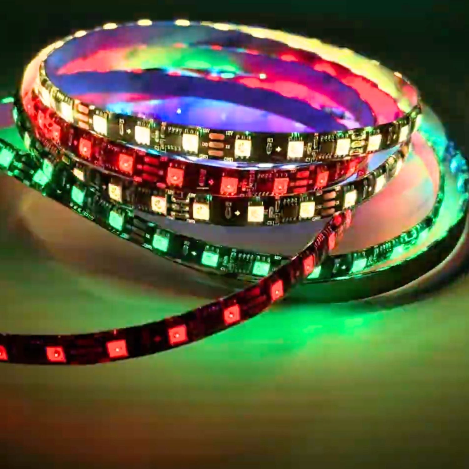 Digital Pixel RGB LED Strip 12V WS2811 Addressable 5050 60LED/m IP20 5 Metre - House of LEDS