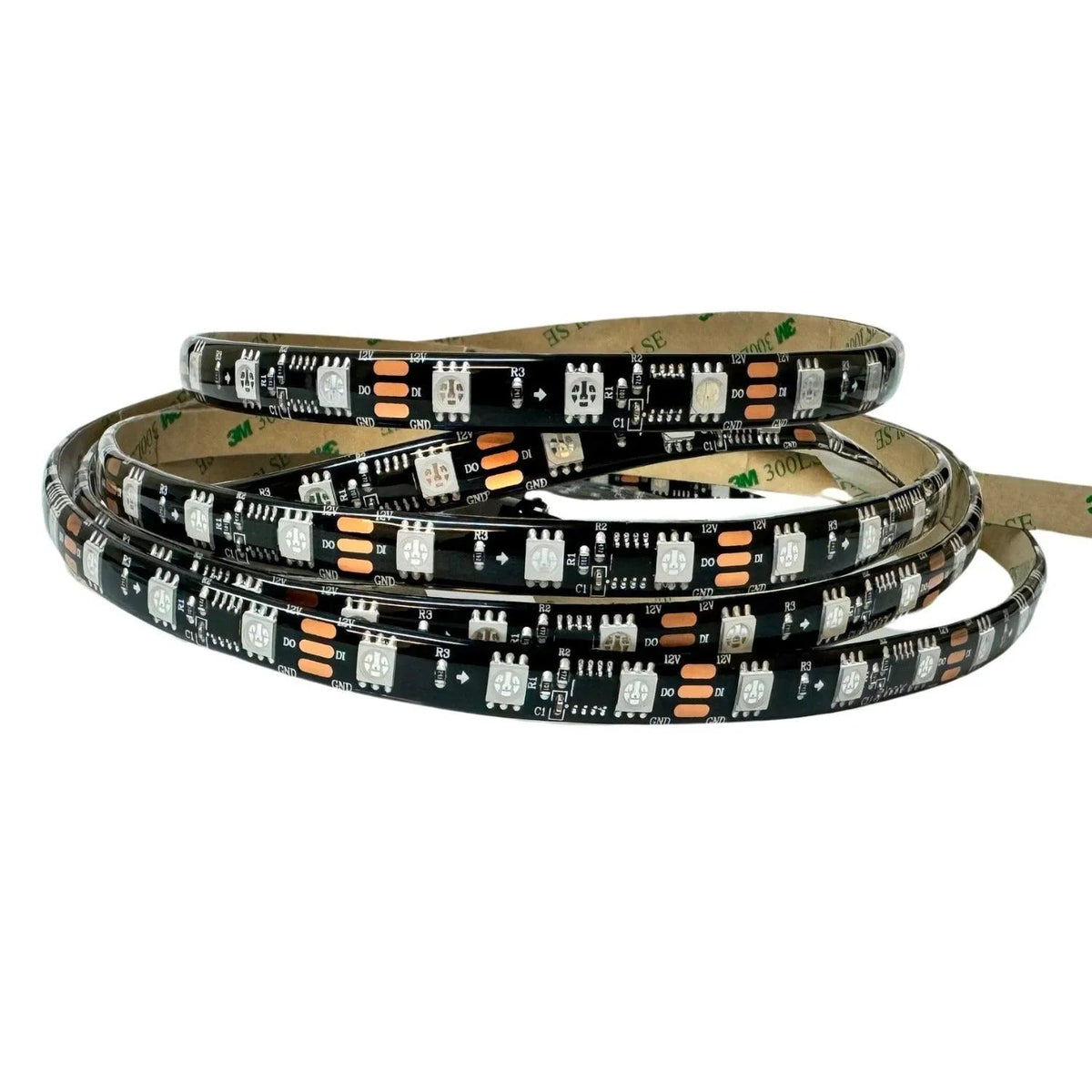 Digital Pixel RGB Strip 12V WS2811 Addressable 5050 60LED/m IP20 5 Metre — view 2 — House of LEDs UK
