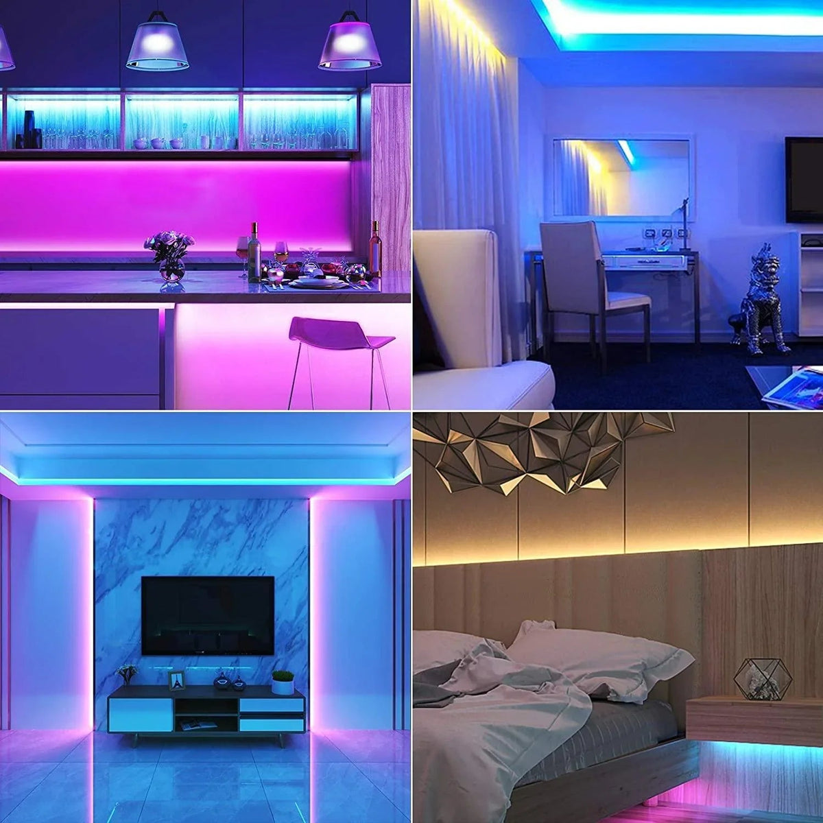 Digital Pixel RGB LED Strip 12V WS2811 Addressable 5050 60LED/m IP65 5 Metre — view 10 — House of LEDs UK
