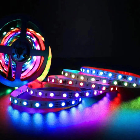 Digital Pixel RGB LED Strip 12V WS2811 Addressable 5050 60LED/m IP65 5 Metre — view 13 — House of LEDs UK