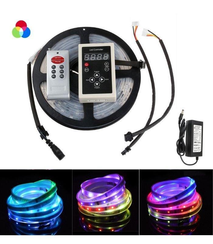 Digital Pixel RGB LED Strip 12V WS2811 Addressable 60LED/M 5 Metre IP65 5 Metre Kit — view 6 — House of LEDs UK