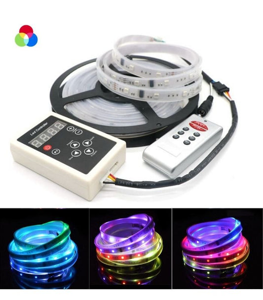 Digital Pixel RGB LED Strip 12V WS2811 Addressable 60LED/M 5 Metre IP67 Waterproof 5metre Kit - House of LEDS