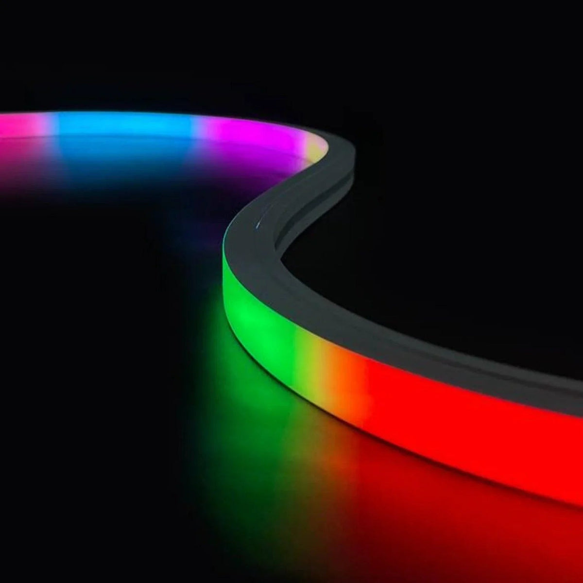 Digital Pixel RGB Neon Flex 24V Addressable 16x16mm IP65 Waterproof WS2811 — view 4 — House of LEDs UK