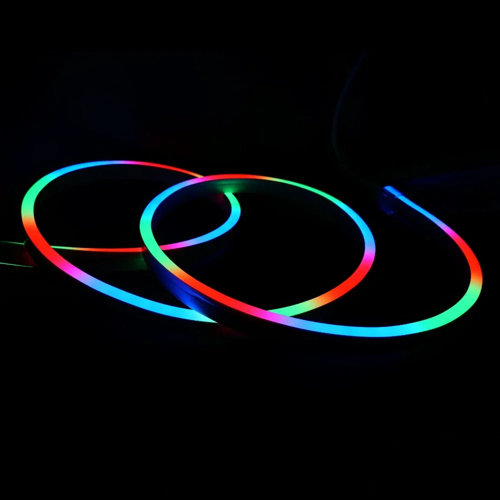 Digital Pixel RGB Neon Flex Addressable 24V 10x20mm IP68 Waterproof WS2811 — view 5 — House of LEDs UK
