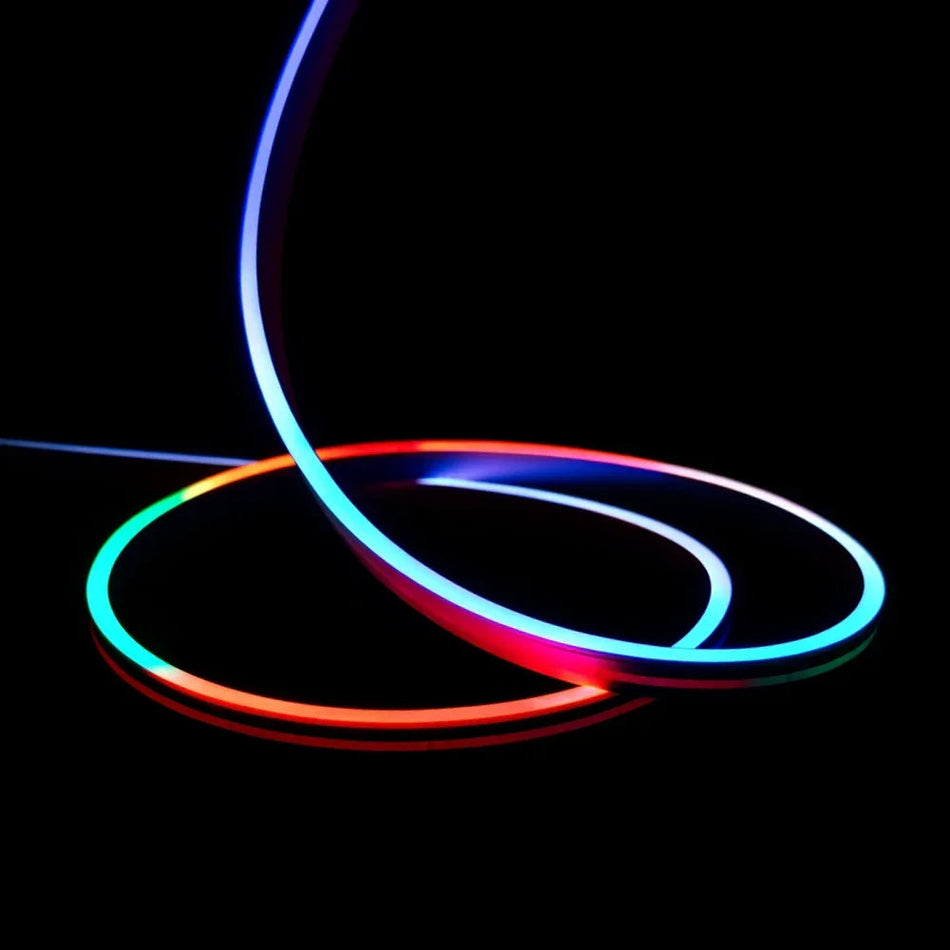 Addressable Digital Pixel RGB Neon Flex 24V 10x20mm IP67 Waterproof WS2811 — House of LEDs UK