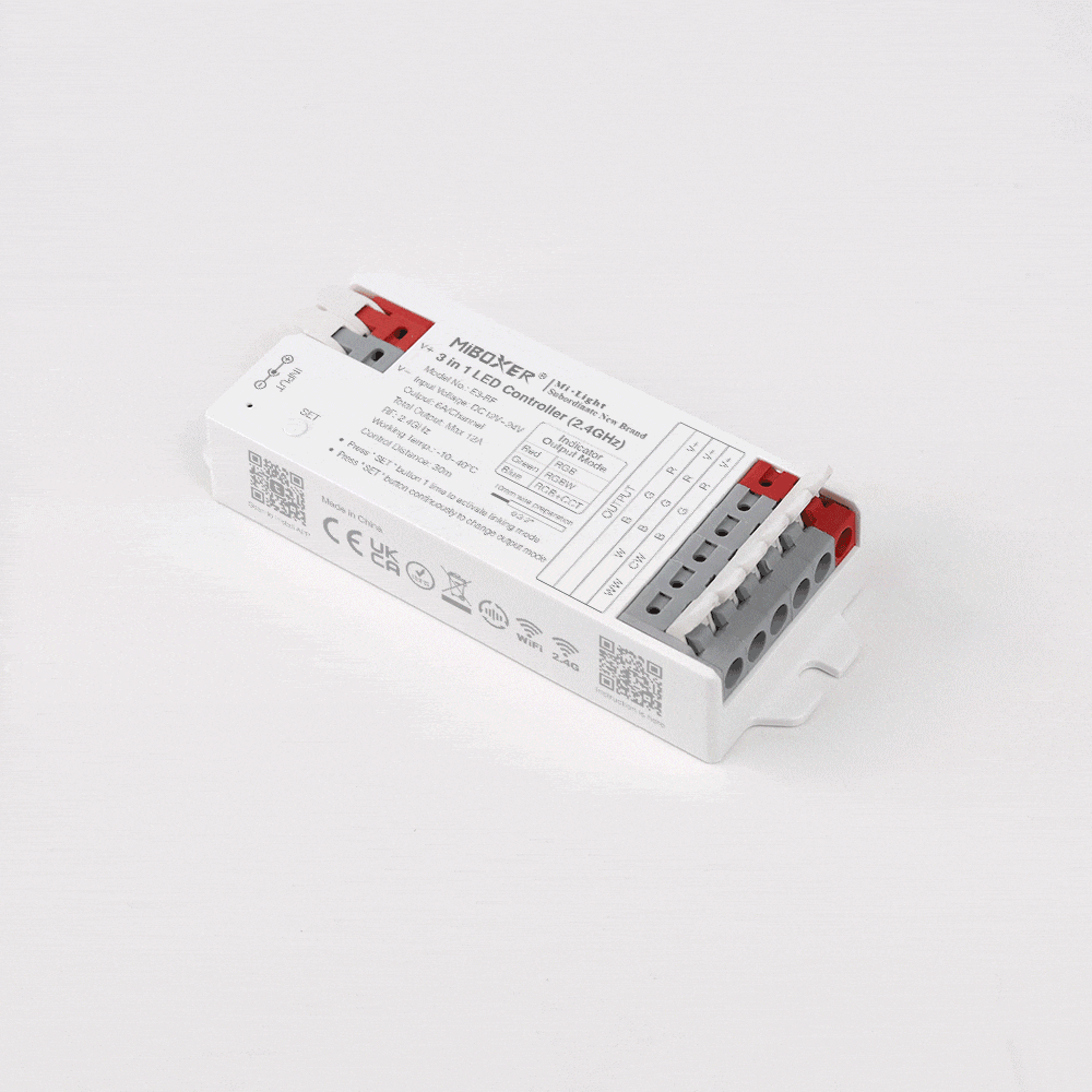 Miboxer E3-RF 2 in 1 LED RF Controller 12V-24V RGB/RGBW & RGB+CCT — view 3 — House of LEDs UK