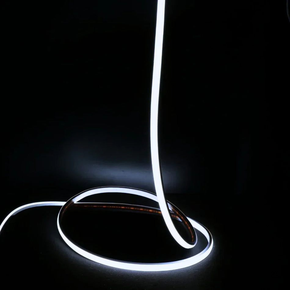 Cool White 6000K COB LED Strip 220V 240V 288 LEDs/m IP65 UK Plug — House of LEDs UK