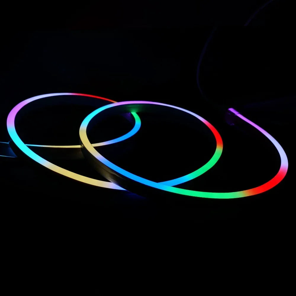 Digital Pixel RGB Neon Flex Addressable 24V 10x20mm IP68 Waterproof WS2811 — view 3 — House of LEDs UK