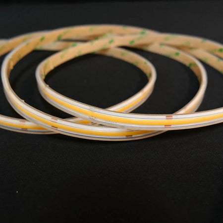 Warm White 2700K COB LED Strip 24V 480LEDs/m IP67 Waterproof 20m Run — ATOM LED