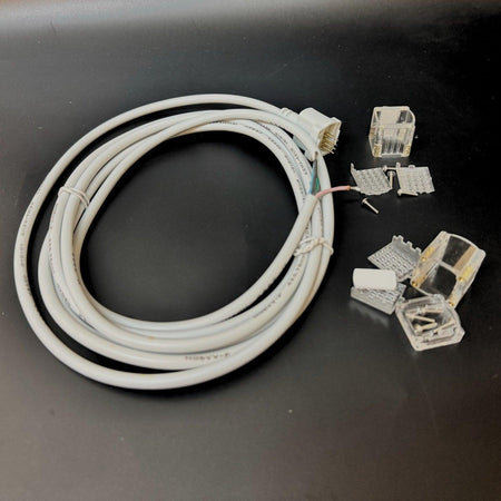 RGB Neon Flex 10x20mm 24V & 48V IP68 Front Cap with Wire & End Cap — view 4 — House of LEDs UK