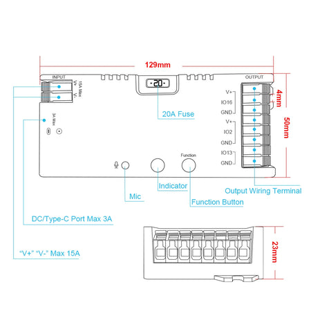 GLEDOPTO Elite 2D-EXMU ESP32 WLED Digital LED Controller with Ethernet Connection GL-C-616WL — view 9 — House of LEDs UK