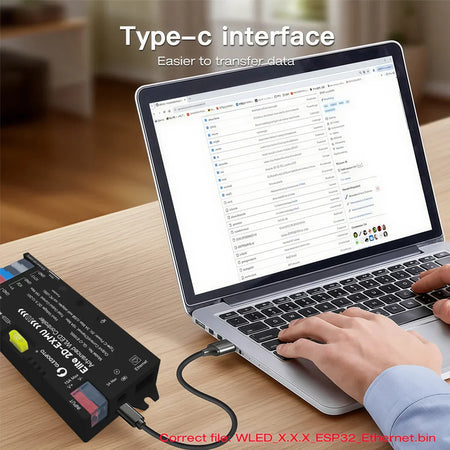GLEDOPTO Elite 2D-EXMU ESP32 WLED Digital LED Controller with Ethernet Connection GL-C-616WL — view 8 — House of LEDs UK