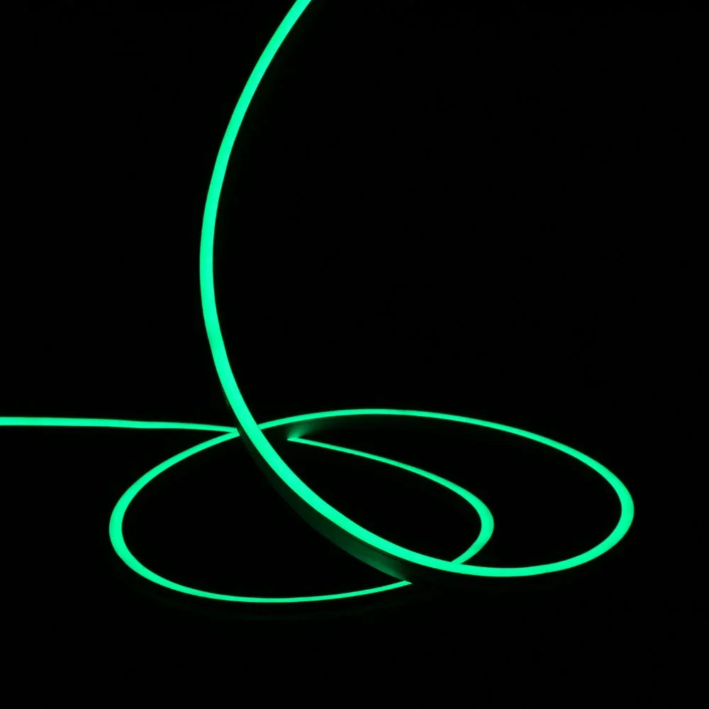 Mini Green Neon Flex 6000K 24V 6x12mm IP65 Waterproof 15m — view 3 — House of LEDs UK