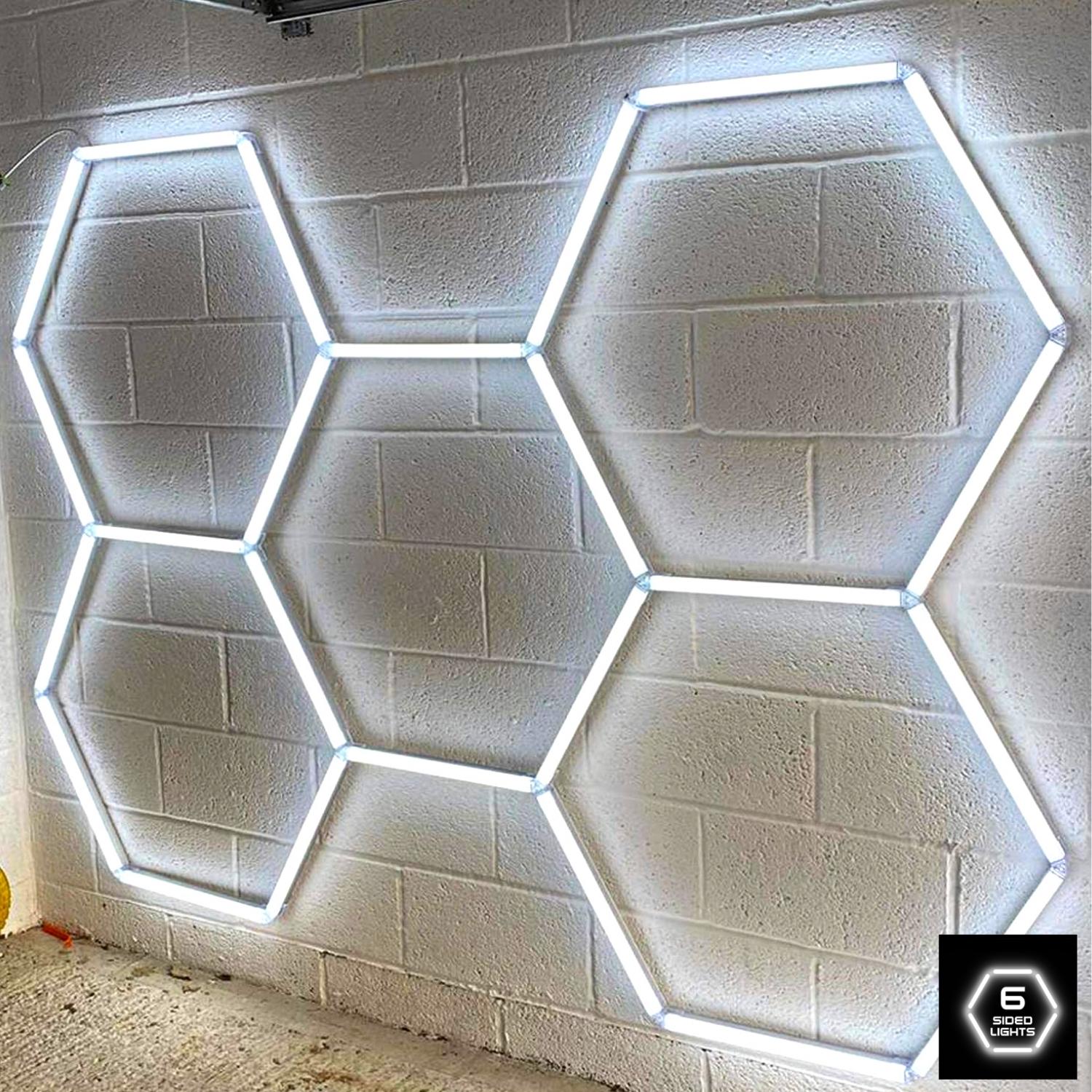 Hexagrid LED Hexagon Ultrabright 6500k LED Hex Lights - 5 Hex Grid System - House of LEDS