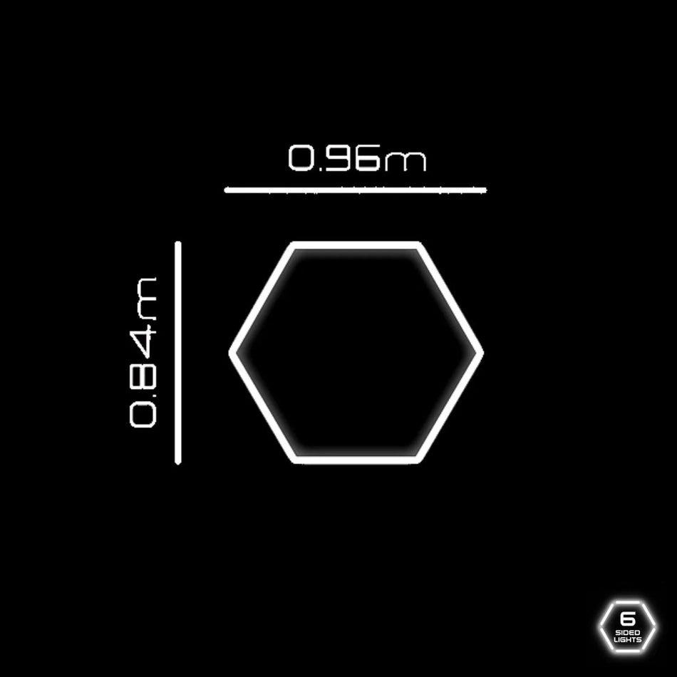 Hexagrid LED Hexagon Ultrabright 6500k LED Hex Lights - Single Hex Grid System — House of LEDs UK