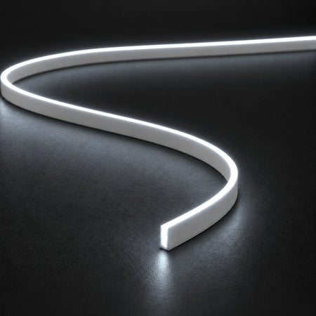 House of LEDs FreeCut mini neon flex 4x10mm 6000K cool white — illuminated close-up product illustration