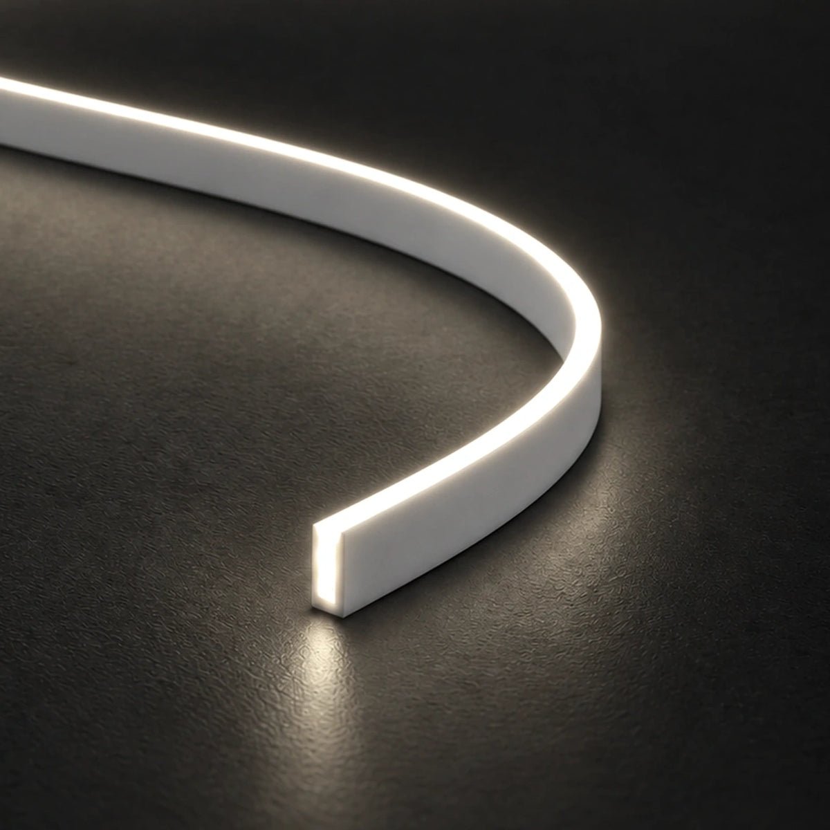 House of LEDs FreeCut mini neon flex 4x6mm 4000K natural white — illuminated close-up product illustration