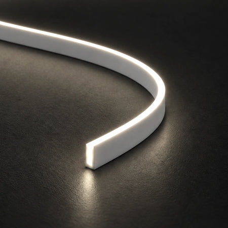House of LEDs FreeCut mini neon flex 4x6mm 4000K natural white — illuminated close-up product illustration