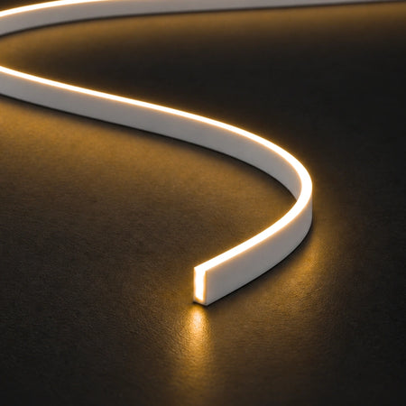 House of LEDs FreeCut mini neon flex 4x8mm 2700K warm white — illuminated close-up product illustration