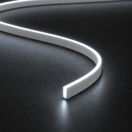 House of LEDs FreeCut mini neon flex 4x8mm 6000K cool white — illuminated close-up product illustration