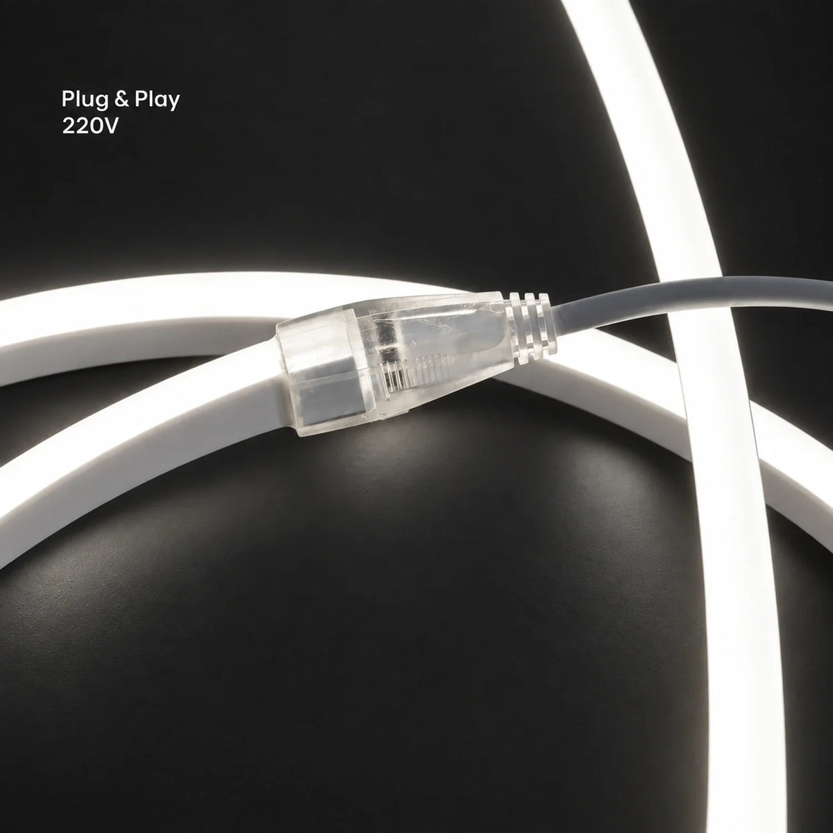 House of LEDs natural 4000k 8×16mm 220–240V plug-and-play neon flex