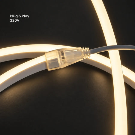 House of LEDs warm 2900k 8×16mm 220–240V plug-and-play neon flex