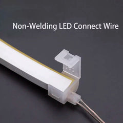 LED Neon Flex 12V/24V Non Welding Wire Connector for 6x12mm Single Colour Neon Flex - House of LEDS