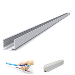 LED Neon Flex Aluminium Channel Mounting Track for 10x18mm Neon Flex 1 Metre - House of LEDS