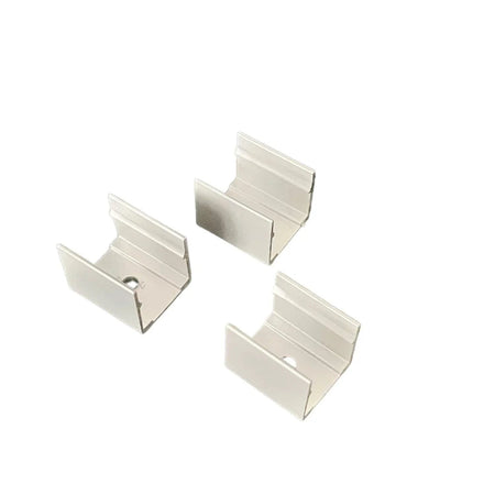 LED Neon Flex Clips 16x16mm Flat Shape Aluminium Mounting Clip — House of LEDs UK