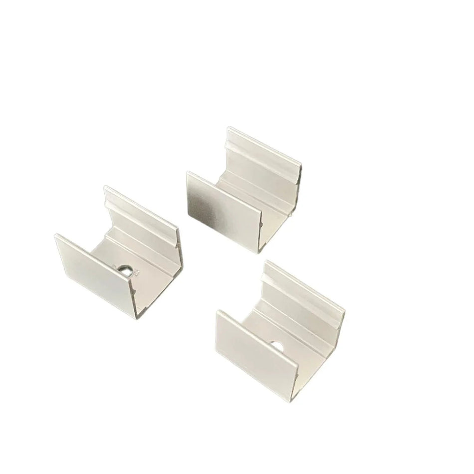 LED Neon Flex Clips 16x16mm Flat Shape Aluminium Mounting Clip — House of LEDs UK
