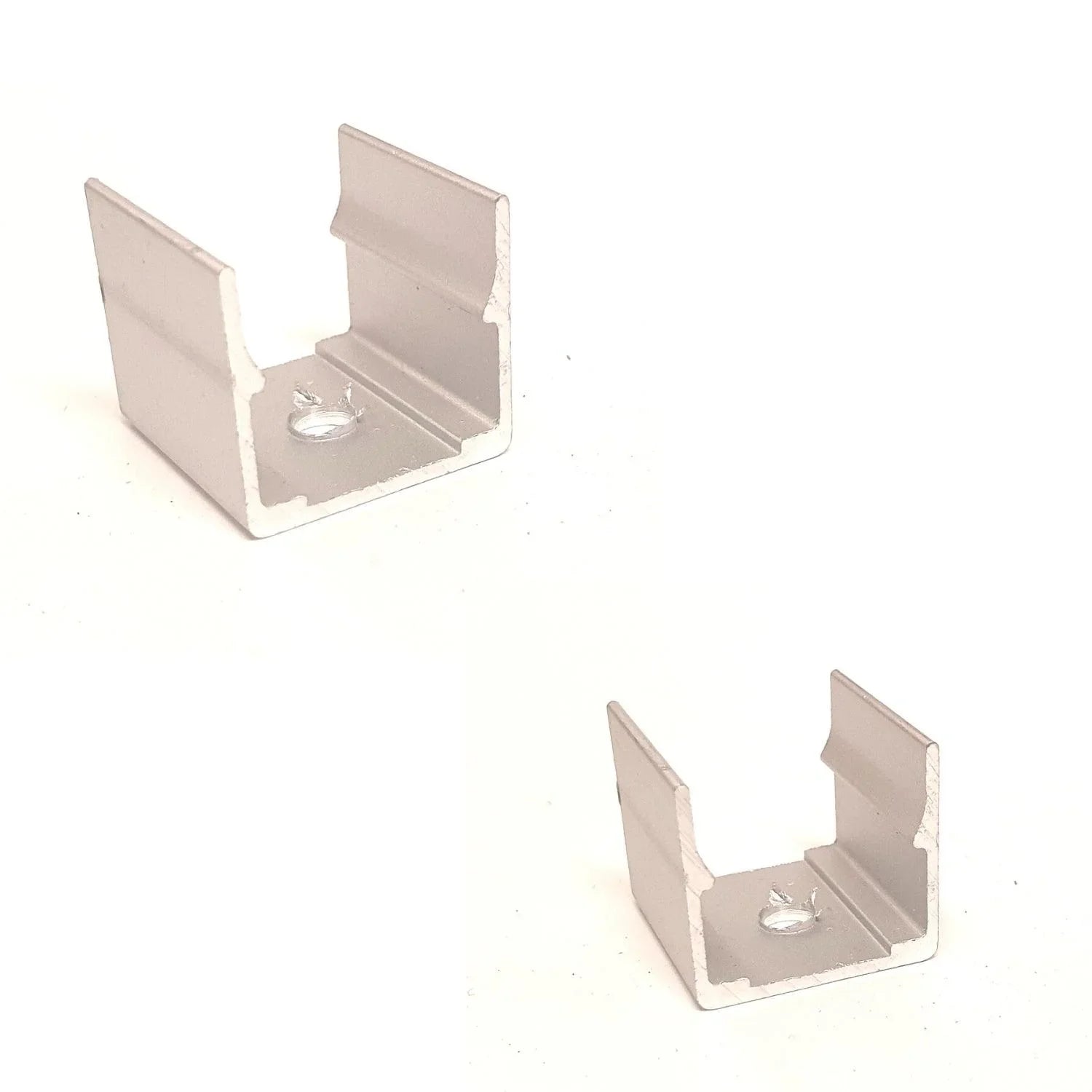 LED Neon Flex Clips 16x16mm Flat Shape Aluminium Mounting Clip — view 2 — House of LEDs UK