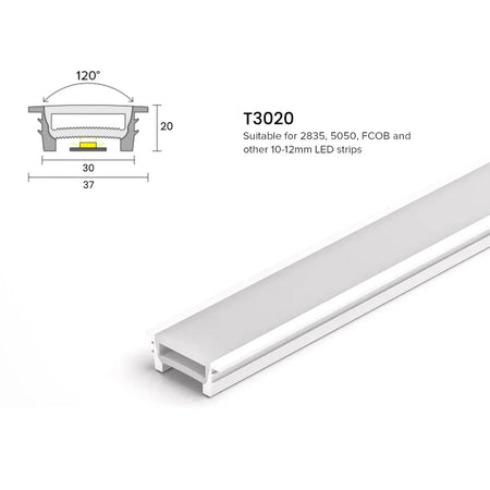LED Neon Flex & LED Strip Silicone Cover Body Flexible Bendable 30x20mm — House of LEDs UK