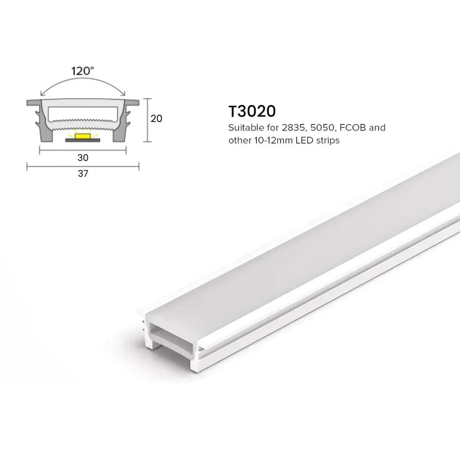 LED Neon Flex & LED Strip Silicone Cover Body Flexible Bendable 30x20mm — House of LEDs UK