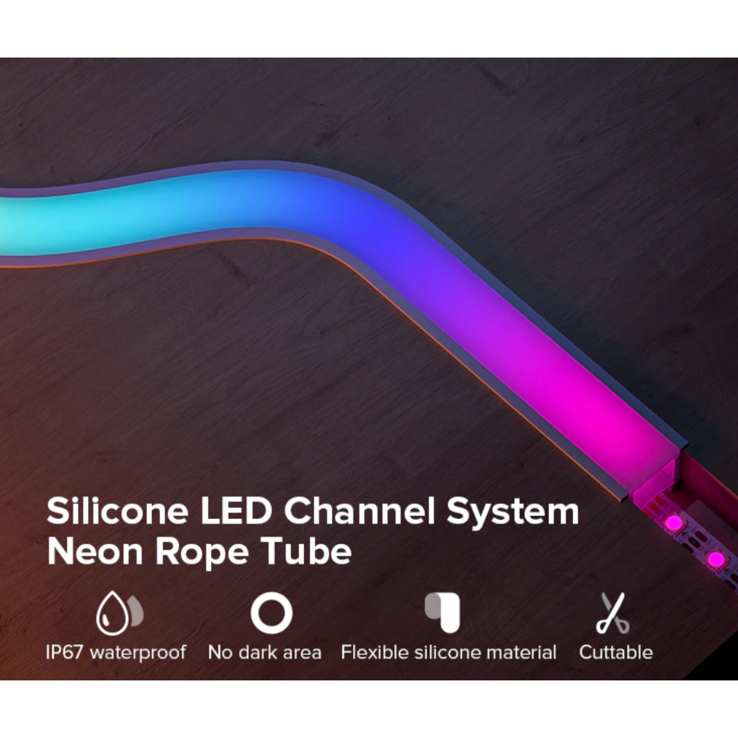 LED Neon Flex & LED Strip Silicone Cover Curve Body Flexible Bendable 15x20mm - House of LEDS