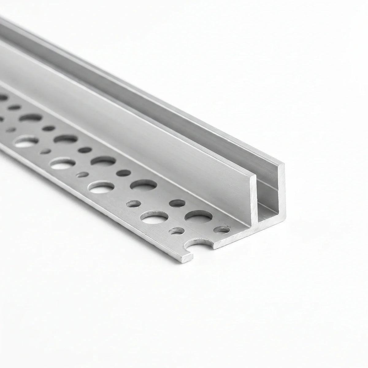 Cut-end view of tile-in LED Neon Flex Profile for 6 × 12 mm Neon Flex