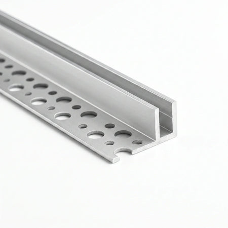 Cut-end view of tile-in LED Neon Flex Profile for 6 × 12 mm Neon Flex