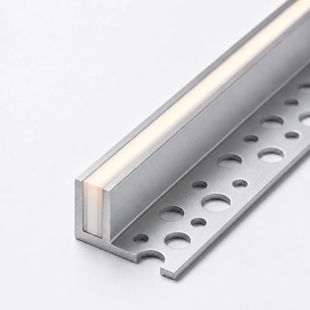 6 × 12 mm IP67 LED Neon Flex installed in the tile-in aluminium profile - illustration