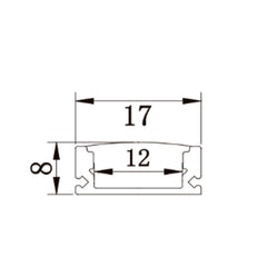 LED Strip Aluminium Profile Channel Milky Cover Cabinet Aluminium Black - House of LEDS