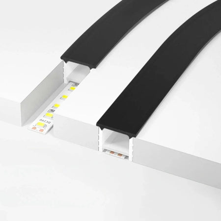 LED Strip Black Silicone Neon Flex Profile Cover Body Flexible Bendable 20x20mm — view 5 — House of LEDs UK