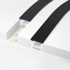 LED Strip Black Silicone Neon Flex Profile Cover Body Flexible Bendable 20x20mm - House of LEDS