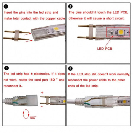 LED Strip Light 220V 240V SMD 5730 180LEDs/m 23-Key RF Remote Control 1500W Dimmer Transformer for Brightness Adjustment — view 2 — House of LEDs UK